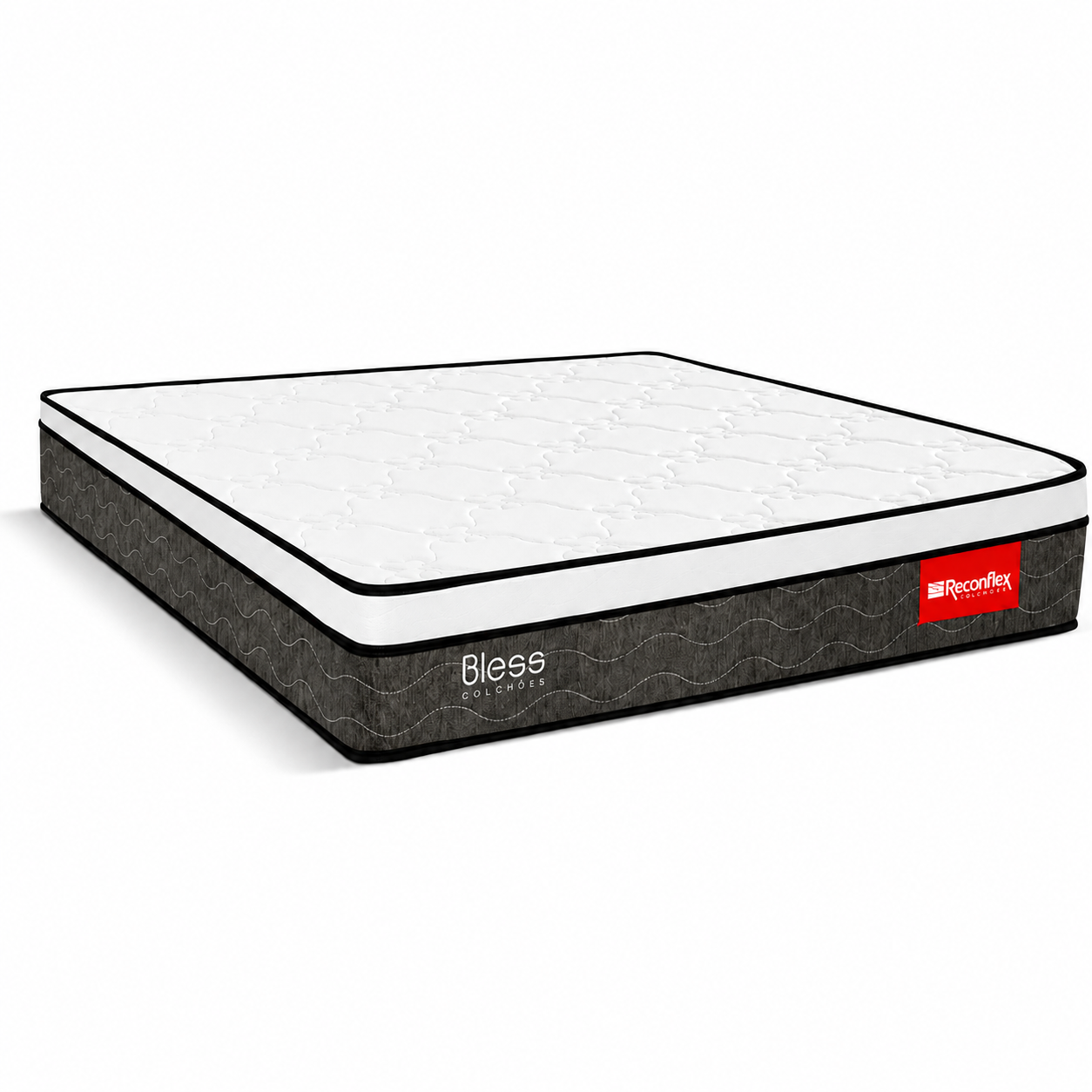 Colchão Casal  D28 188X138cm Bless  Reconflex - PRETO