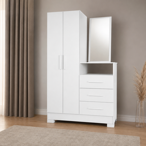 Cômoda Com Espelho 3 Gavetas 2 Portas NT5165 Notável Móveis