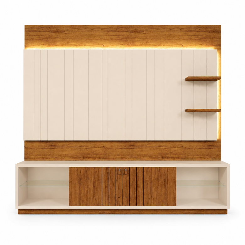 Home Para Tv até 60" Guaiba  2 Portas Com Led Mobler