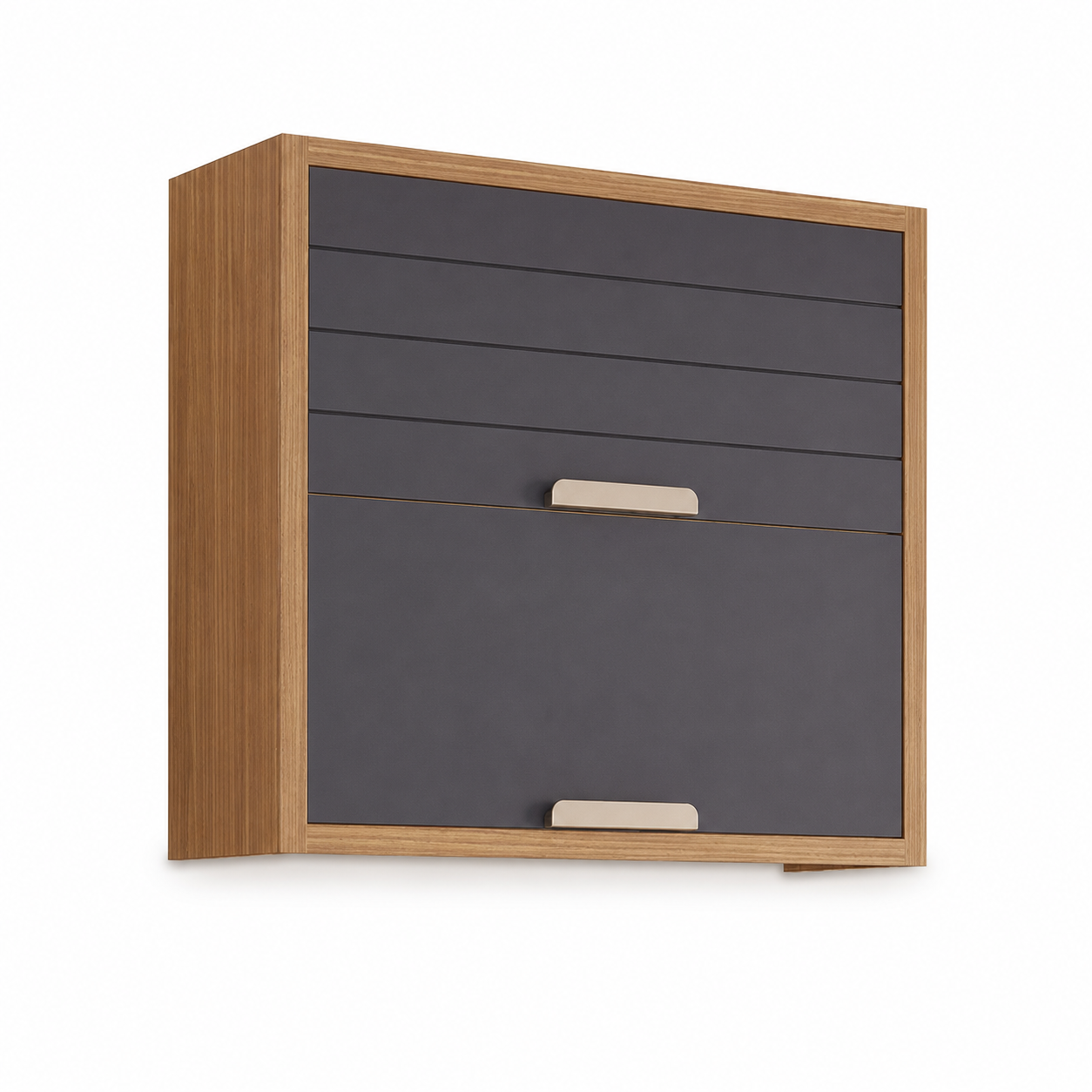 Armário Aéreo 2 Portas 80cm Eloise MGM - FREIJO/TITÂNIO