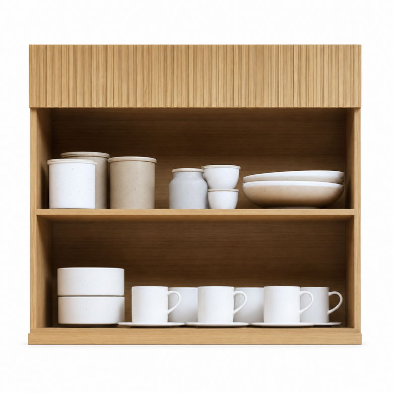 Armário Aéreo 100% MDF 2 Portas 80cm Realeza Nesher