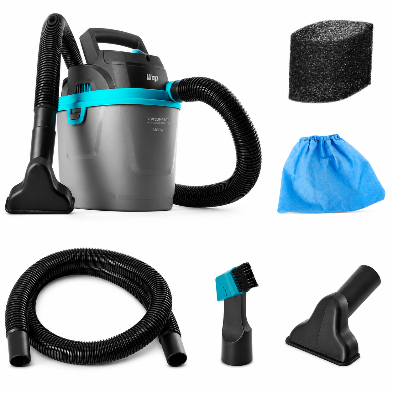 Aspirador de Pó e Água 1400w GTW Compact FW009439 WAP