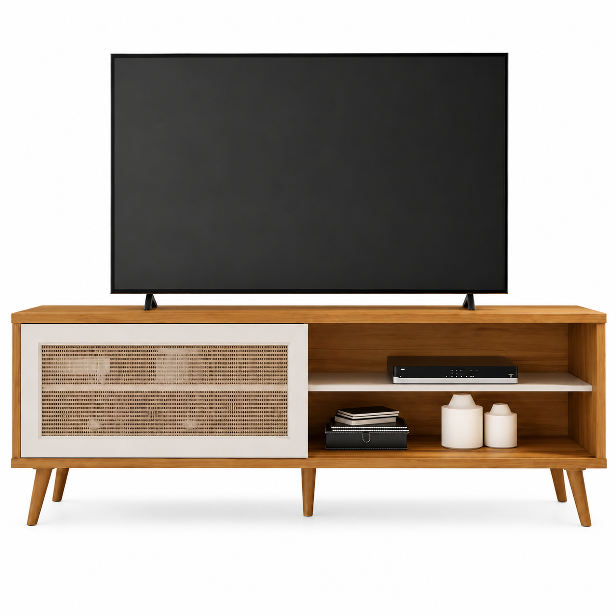 Rack Para Tv Até 60" NT1175 Notável Móveis - FREIJO/OFFWHITE