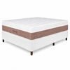 Cama Box Casal (Base + Colchão) Majestic Design