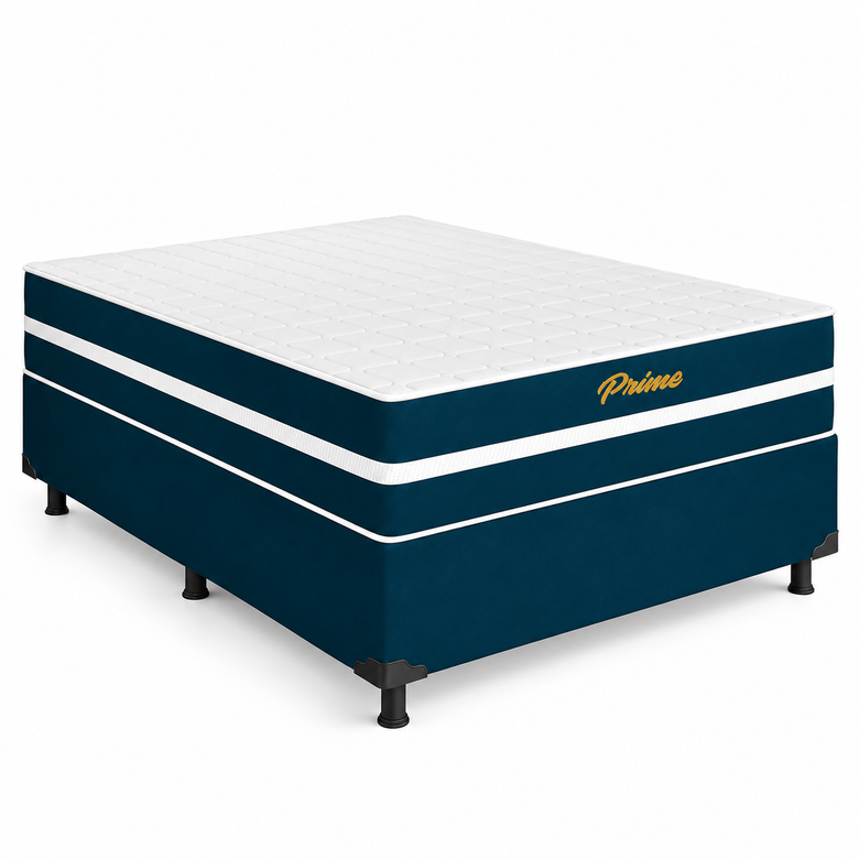 Cama Box Casal Molas ensacadas 138x188cm Prime Bacetto