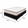 Cama Box Casal (Colchão + Base) 138x188 Ortopédico Gold Premium Reconflex