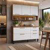 Cozinha Compacta Avelã 6 Portas 2 Gavetas Telasul
