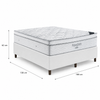 Cama Box Casal (Colchão + Base) 138x188x62 Molas Ensacadas Ortobom