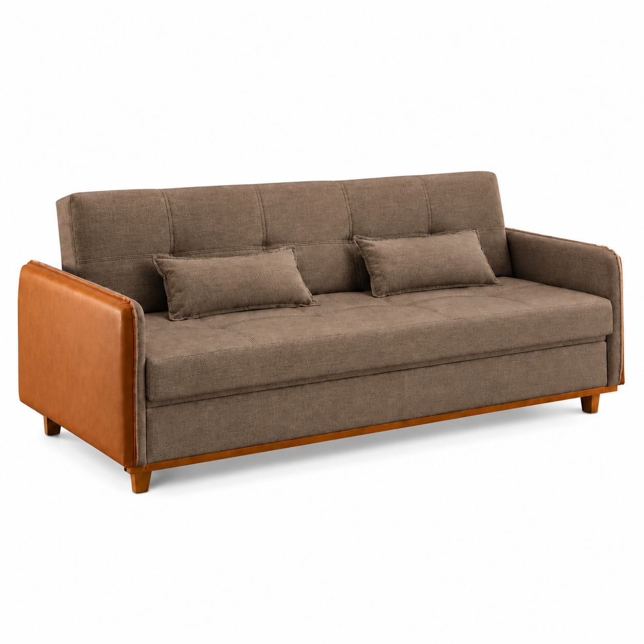Sofá Cama Com Baú 3 em 1 D26 205x92 Ipanema Luxury - AVELÃ