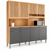 Cozinha Compacta 100% MDF 8 Portas 2 Gavetas Concord Ronipa
