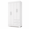 Guarda-Roupa Solteiro 4 Portas 2 Gavetas Nt6010 Notável Móveis