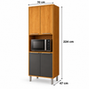 Paneleiro Torre Quente 100% MDF 70cm 4 Portas Divina MGM
