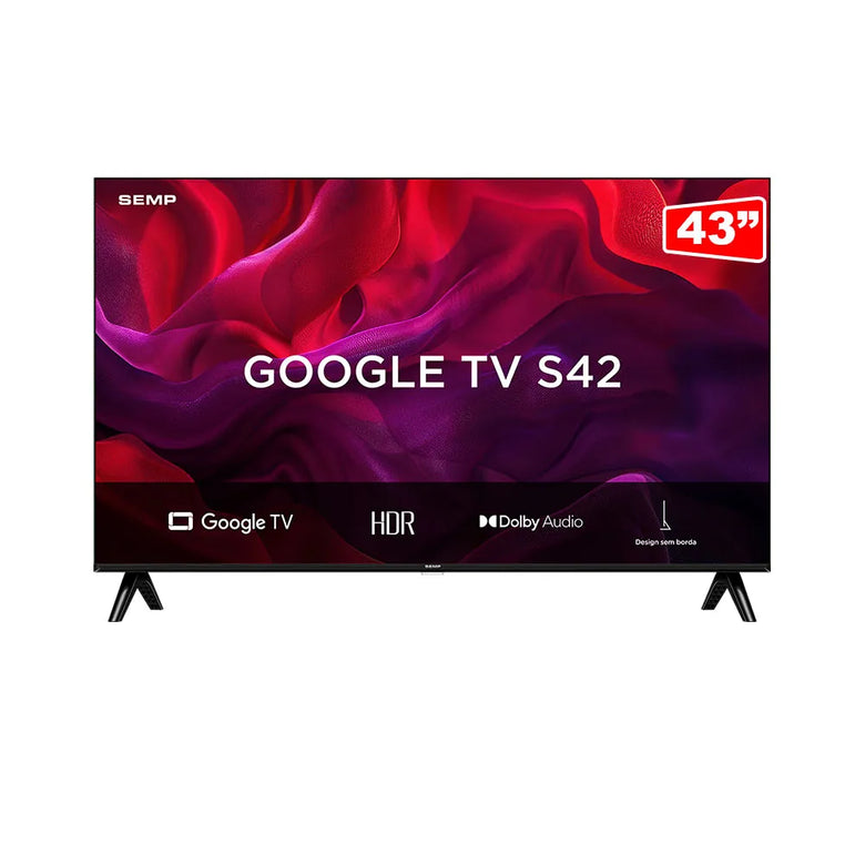 Smart TV Semp 43" Full HD Google TV 43S42