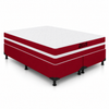 Cama Box Queen Zeus (Colchão + Base) 158x198 Molas Ensacadas Bacetto