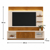 Home Para Tv até 60" Guaiba  2 Portas Com Led Mobler