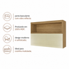 Armário Aéreo Com Vidro Reflecta 120cm Marquesa Nesher