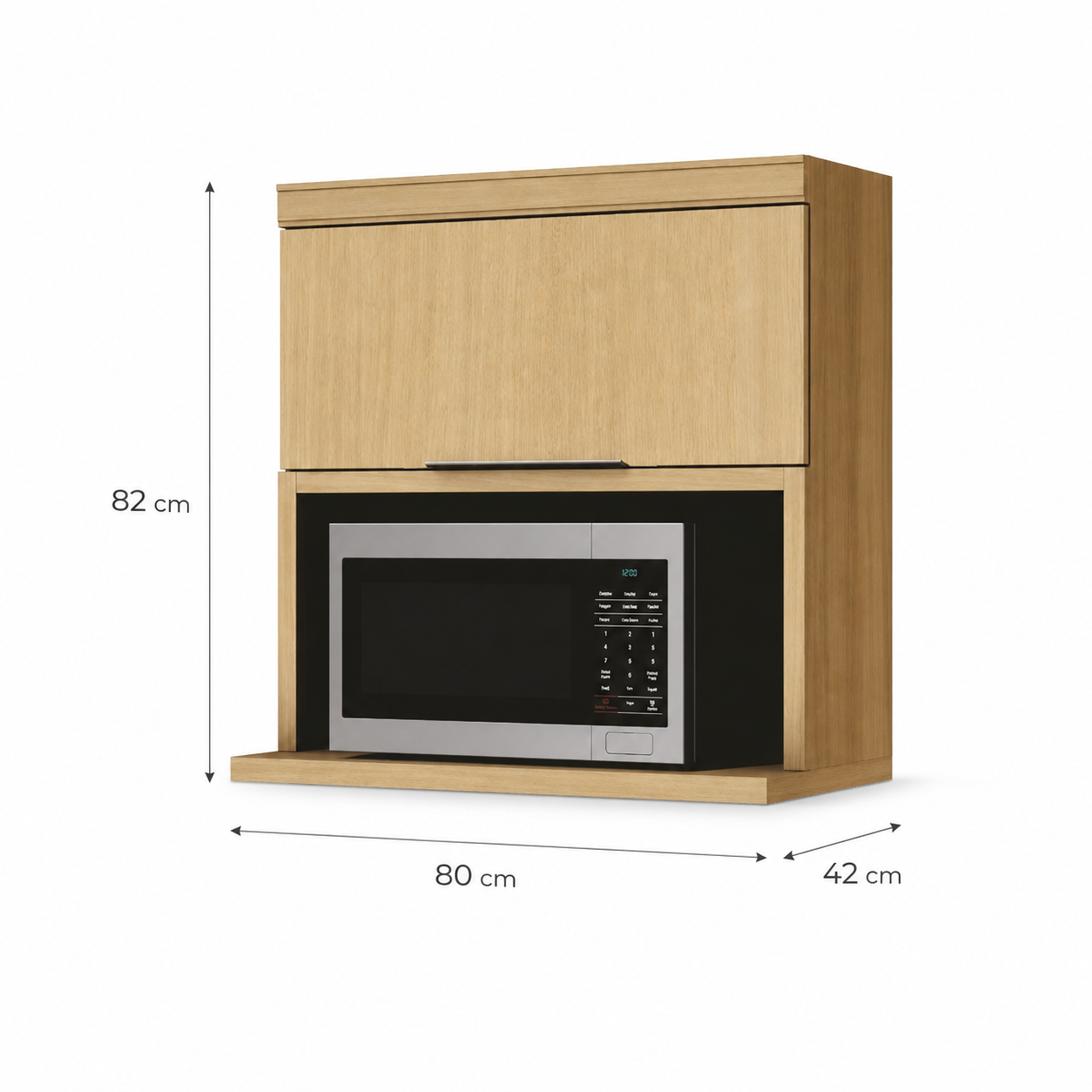 Armário Aéreo Para Micro-Ondas 80cm Marquesa Nesher