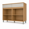 Balcão de Cozinha 100% MDF Com Tampo 120cm 2 Portas 2 Gavetas Realeza Nesher