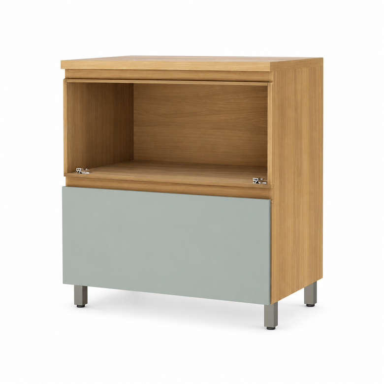 Balcão 100% MDF 80 cm 1 Porta 1 Gaveta Rainha Nesher