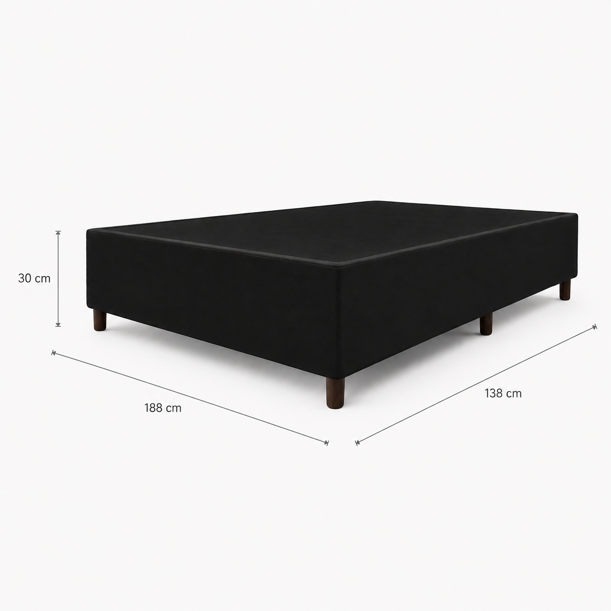 Base Para Cama Box Casal Universal 138x30cm Corino Bacetto
