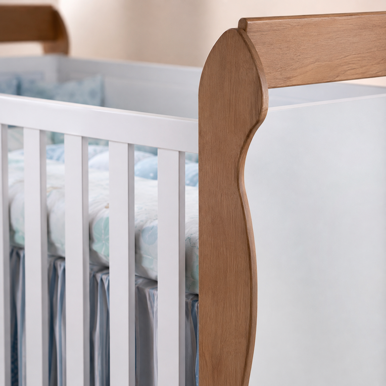 Berço 100% MDF Mireli Carolina Baby
