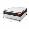 Cama Box Casal (Colchão + Base) 138x188 Molas Ensacadas Bless Reconflex