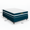 Cama Box Casal Molas ensacadas 138x188cm Prime Bacetto