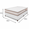 Cama Box Casal (Colchão + Base) 138x188 Ortopédico Gold Premium Reconflex