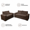 Conjunto de Sofá 2x3 Lugares Torun Masterflex