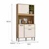 Cozinha Compacta 3 Portas 1 Gaveta Kits Zen Kits Paraná
