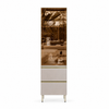 Cristaleira 60cm 1 Porta 2 Gavetas Proença Demóbile