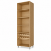 Cristaleira 100% MDF 2 Portas Vidro Reflecta Nesher