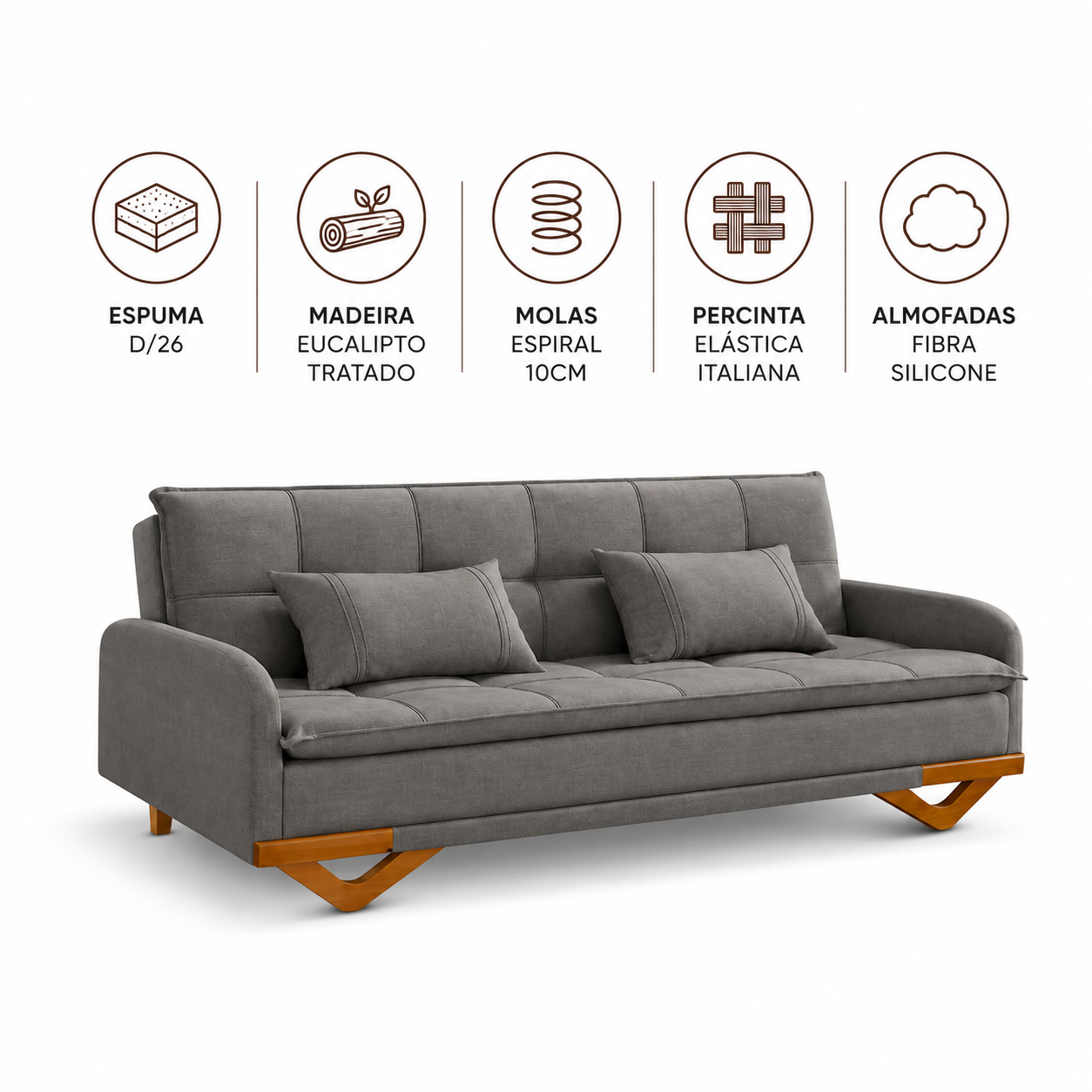 Sofá Cama D26 202x92 Cannes Luxury
