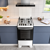 Fogão 4 Bocas Automático Com Mesa Inox Supreme Dako