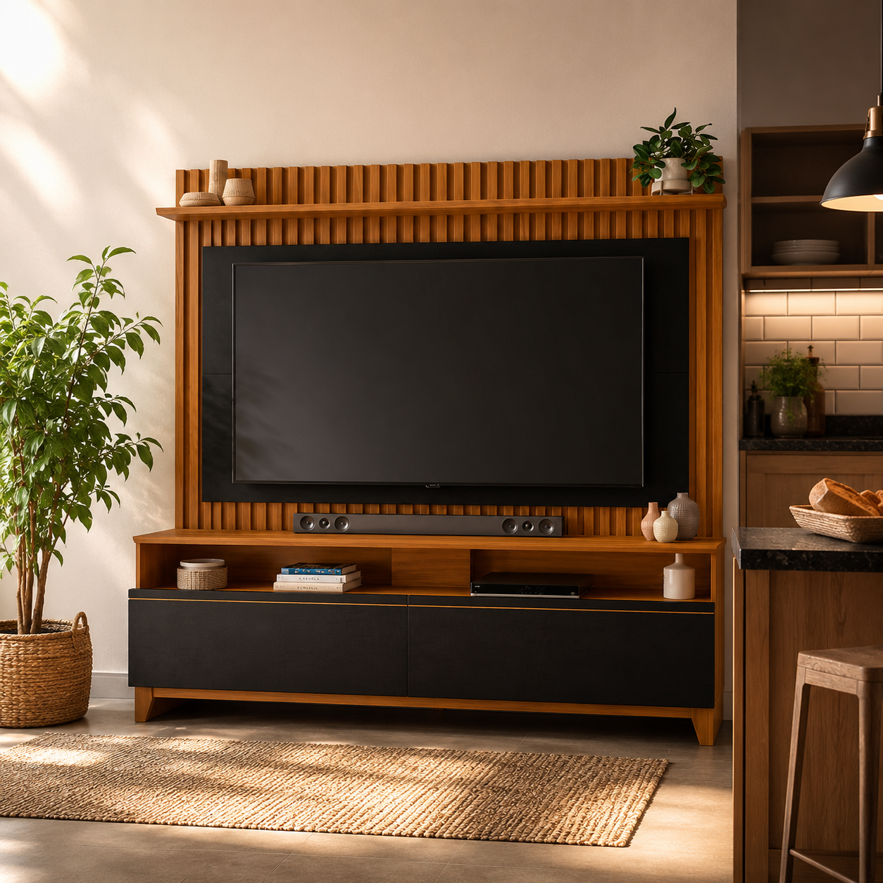Home para Tv até 65 Polegadas Ripado Notável