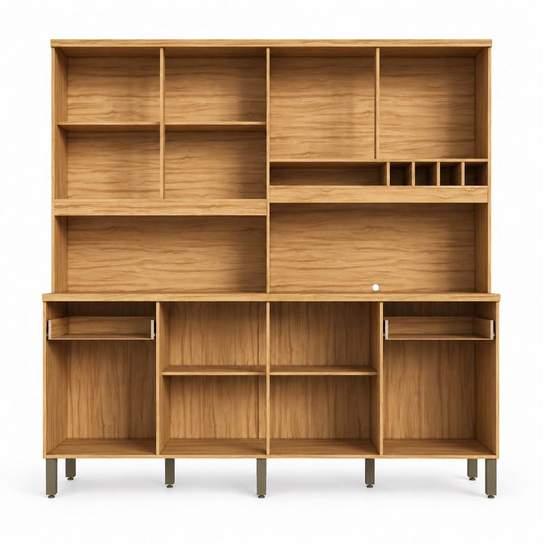 Cozinha Compacta 100% MDF 8 Portas 2 Gavetas Carbenet Prime Ronipa