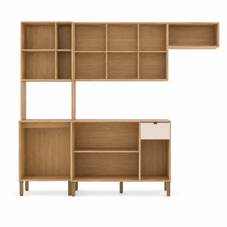 Cozinha Modulada 100% MDF 9 Portas 1 Gaveta Vert Plus Kits Paraná