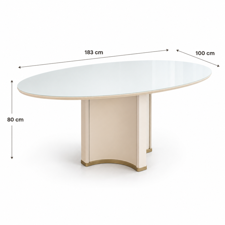 Mesa De Jantar 6 Lugares Chanel Dj Móveis