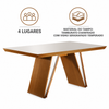 Mesa de Jantar 4 Lugares Ravena Lj Móveis