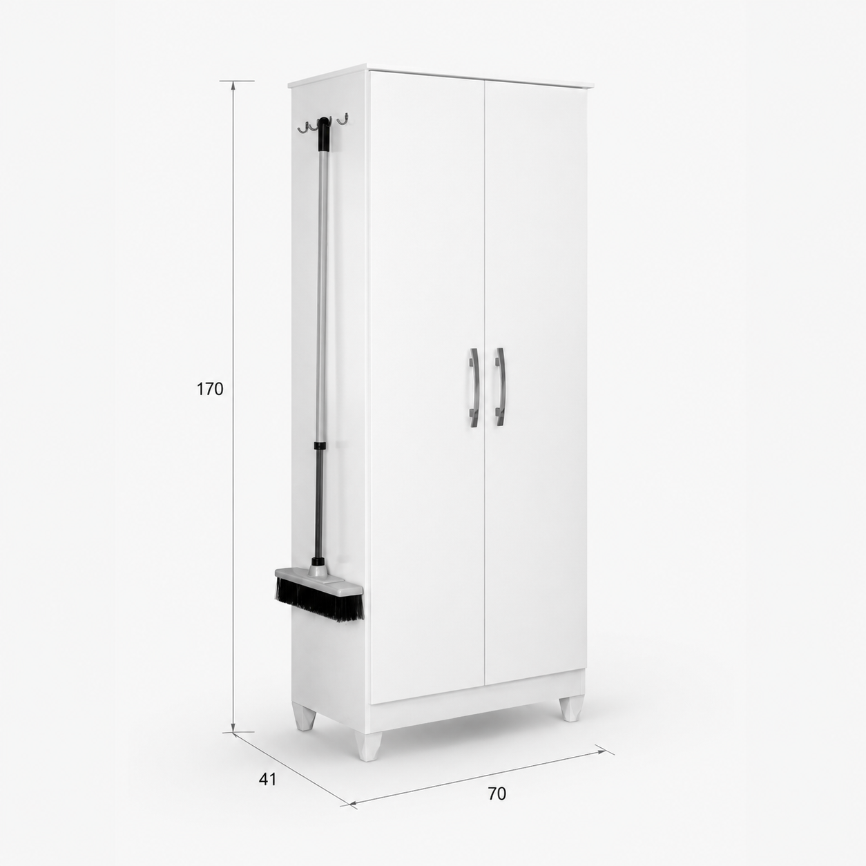 Armário Multiuso Jade 2 Portas 170x70cm Moval
