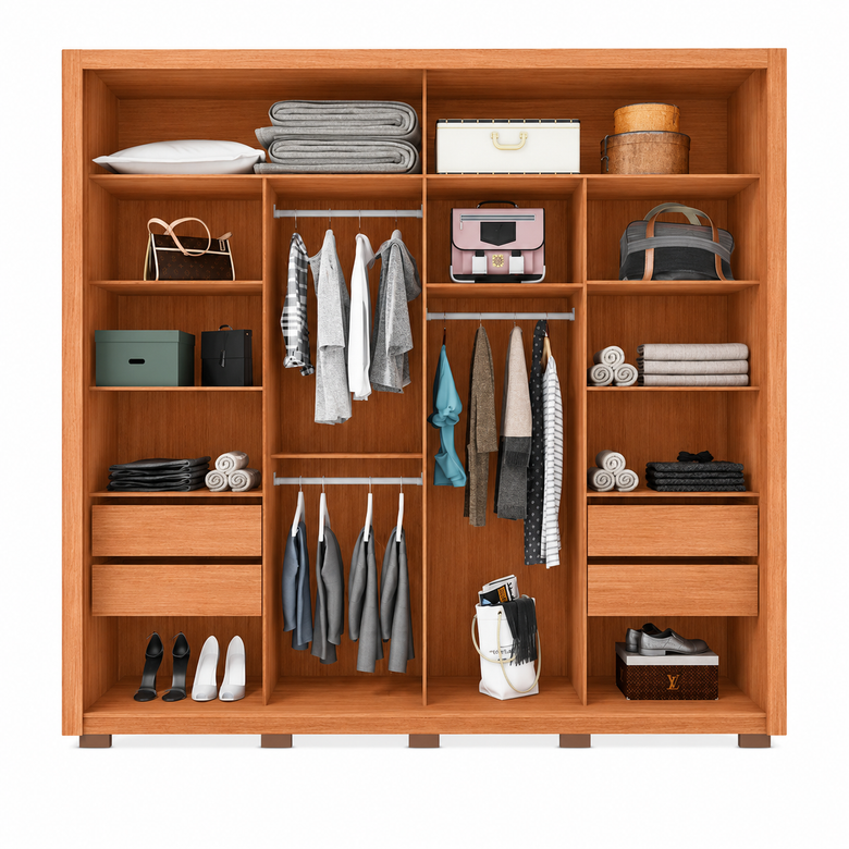 Guarda Roupa Casal 2 Portas de Correr com Espelho e 4 Gavetas 2.4 Flex Moviment Caemmun