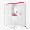 Guarda-Roupa Casal Atenas 4 Portas 4 Gavetas Moval