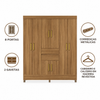 Guarda Roupa Casal 8 Portas 2 Gavetas Munique Demóbile
