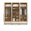 Guarda-Roupa Casal 100% MDF 6 Portas 3 Gavetas NT6035 Notável Móveis