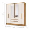 Guarda-Roupa Casal San Francisco 6 Portas 6 gavetas Moval