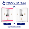 Guarda-Roupa Solteiro 4 Portas com Espelho 3 Gavetas Capri Moval