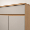 Balcão de Cozinha 100% MDF Com Tampo 2 Portas 1 Gaveta 80cm Realeza Nesher