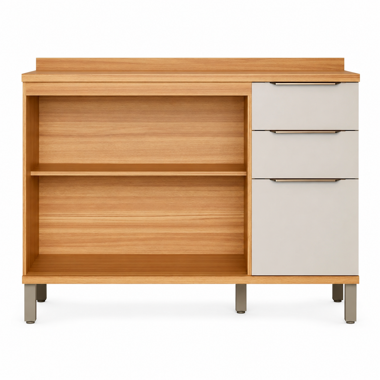 Cozinha Compacta MDF 5 Portas 3 Gavetas Sauvignon Ronipa