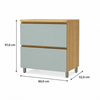 Balcão 100% MDF 80 cm 1 Porta 1 Gaveta Rainha Nesher