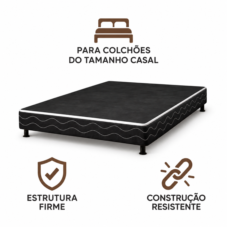 Base Para Colchão Casal 138x188cm Universal Bacetto